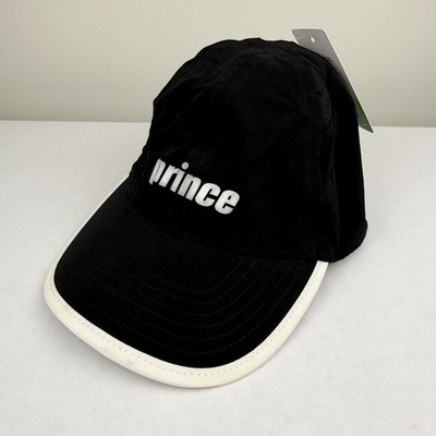 Prince Tennis Core Tech Tennis Performance Hat Mens Size M/L Black Court Cap NWT