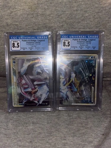 2010 Pokemon 101/102 Palkia & Dialga Legend Triumphant VTG Cgc 8.5 Set