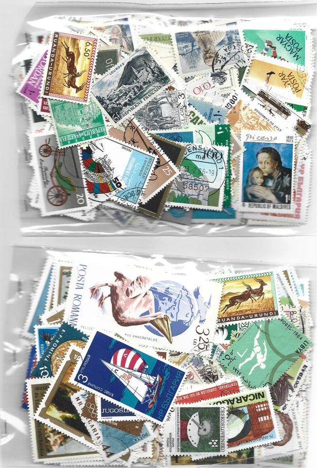 LOTE DE SELLOS DIFERENTES USADOS 4X 250 EN TODO EL MUNDO Foto 2 de 3