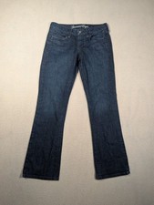 American Eagle Womens Blue Jeans True Boot Dark Wash Sz 8 Low Rise