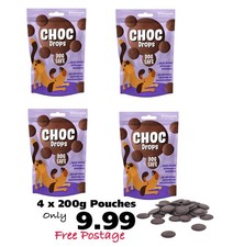 Rosewood - Scooby Doo Doggie Choc Drops  Peanut Butter Milk 200g x 4