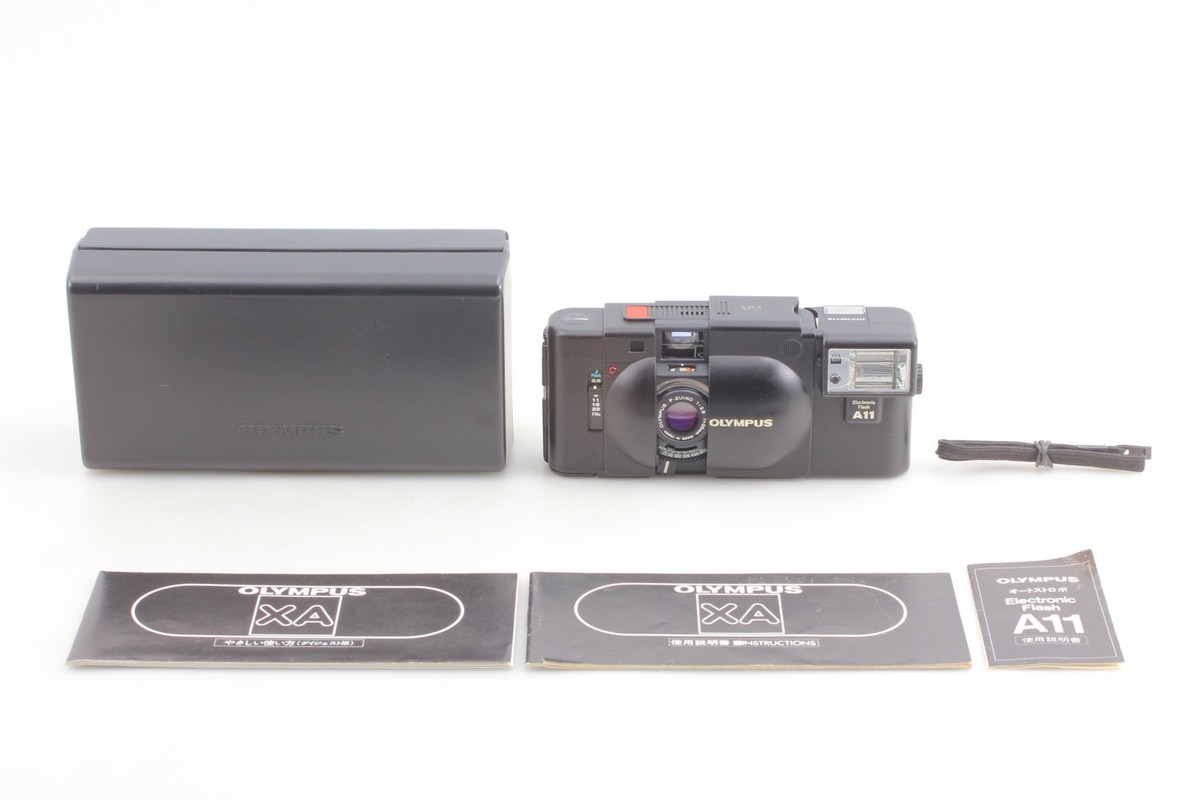 わ*ん様 【OLYMPUS】 XA ●A11 Electronic Flash● All Works [MINT w/Case] Olympus XA Rangefinder Film Camera A11