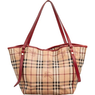 Burberry Nova-Check Haymarket Check Tote Shoulder Bag Tasche