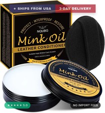Mink Oil for Leather Boots, Boot Leather Care Kit, Leather Shoe Care Kit for Cow
