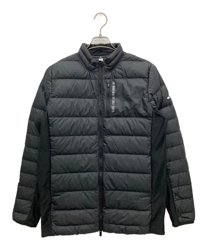 adidas Full Zip Down Jacket with Chest Pocket Men's Size M Black video thumbnail