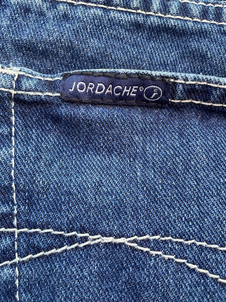 Винтажные женские джинсовые шорты с высокой талией Jordache 9/10 синие 100% хлопок Y2K 90-е - Изображение 3 из 4