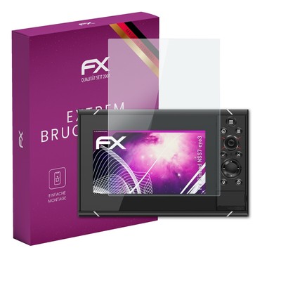atFoliX Glasfolie für Simrad NSS7 evo3 Displayfolie 9H Schutzpanzer