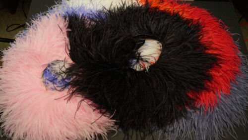 Sebastiani 5" to 7" Ostrich Plume Fringe 3" Sections Fly Tying/Intruder Feathers - Picture 2 of 64