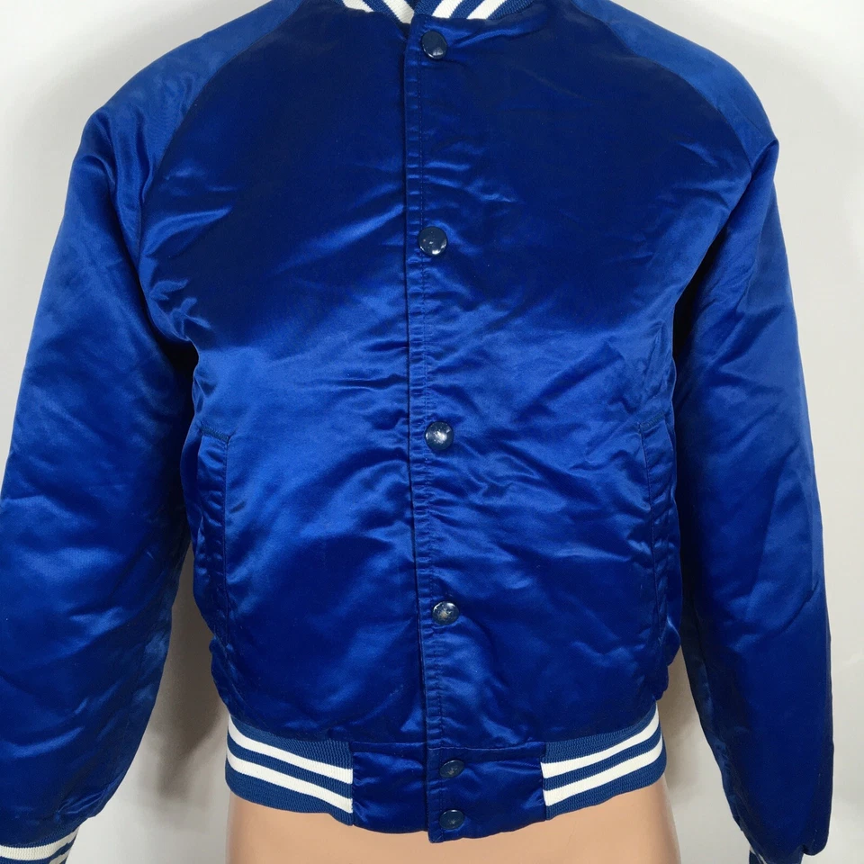 CHAQUETA EIU de colección para niños jóvenes línea de tiza Universidad del Este de Illinois Talla L 14/16 Satén Foto 3 de 4