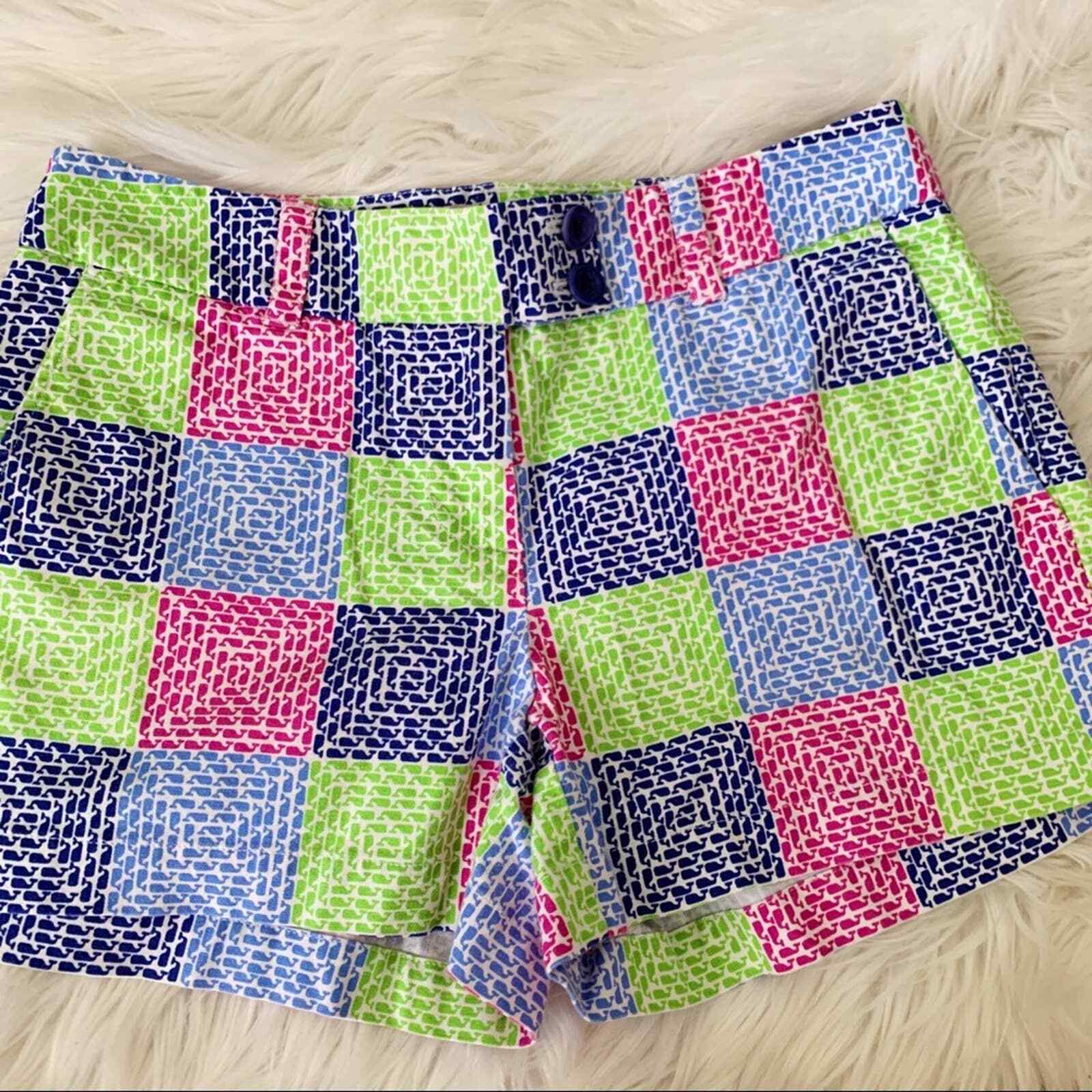 Vineyard Vines Whale Patchwork Dayboat Shorts - image 1