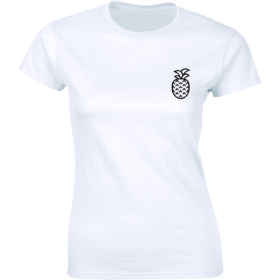Cute Pineapple Tropical Fresh Image - Summer Drinks Women's T-shirt Tee