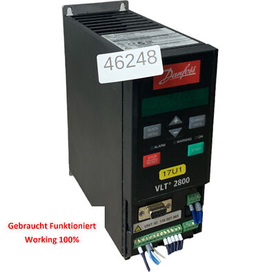 Danfoss VLT 2800 Frequency Converter VLT2815PT4B20SBR1DBF00A00C1 2.6kVA