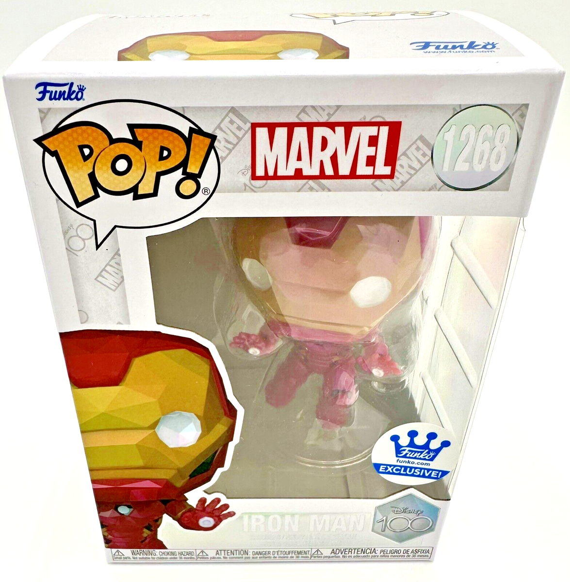 Funko Pop! Disney 100th: Iron Man (Facet) #1268 | eBay