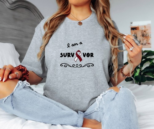 Camicia Consapevolezza Cancro - Sono una Sopravvissuta - Foto 2 di 7