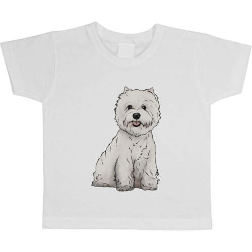 T-shirts en coton pour enfants/enfants « West Highland Terrier » (TS032299) - Photo 1 sur 6