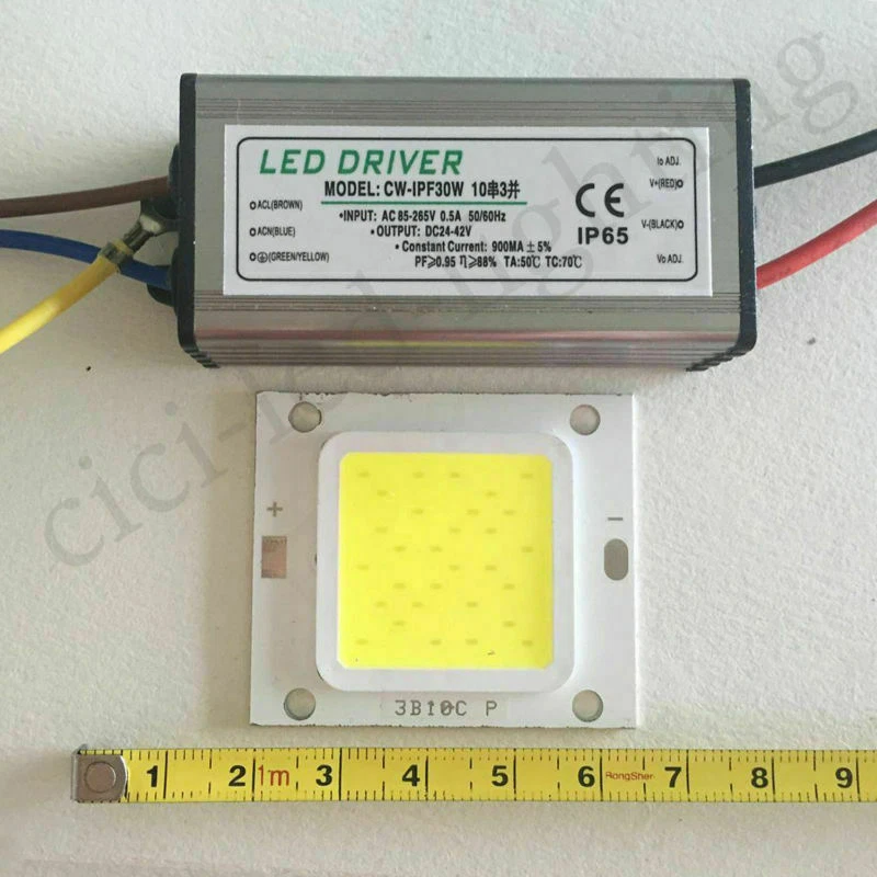 LED COB Chip + Power Supply Driver 100W 50W 30W 20W 10W SMD For Flood Light Bulb - Image 2 of 4