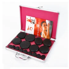 16/20/28 Pcs Hot Stone Massage Warmer Heating Box Rock Stone Heating Kit SPA US