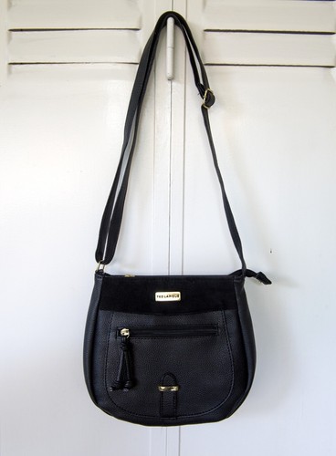 Sac à Main Bandoulière Vintage Ted Lapidus - Cuir Marron - Années 90 - France