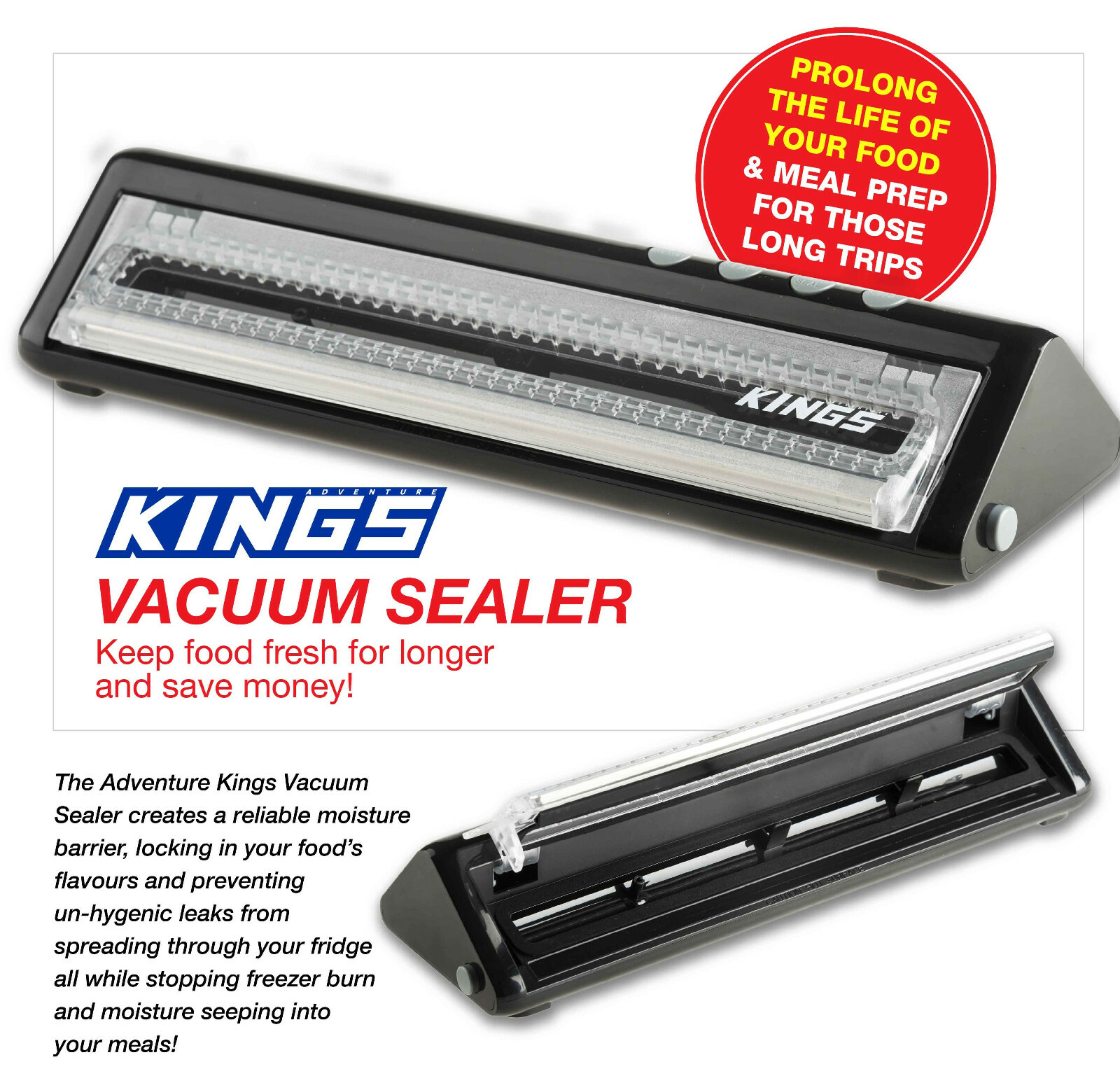 how to use kings vacuum sealer