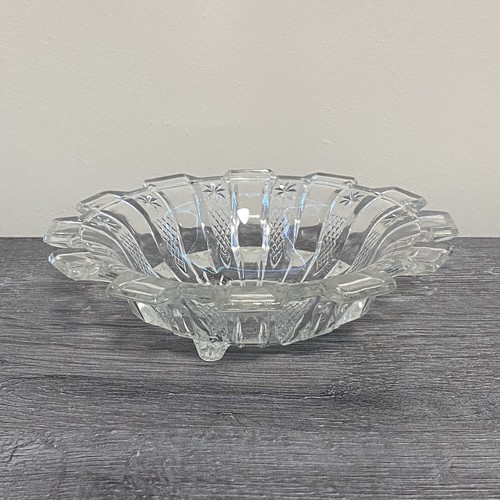 Vintage Glas Dessertschale 6,5" 3 Fuß kleine Servierschale Desserts Obst - Bild 2 von 18