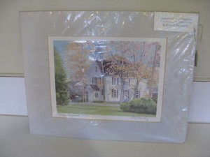 COLONIAL-HOME-IN-034-ORANGE-CONNECTICUT-034-SIGNED-ROBERT-E-KENNEDY-BEAUTIFUL-PRINT