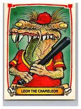 1988 Leaf Baseball's Greatest Grossouts #5 Leon the Chameleon 