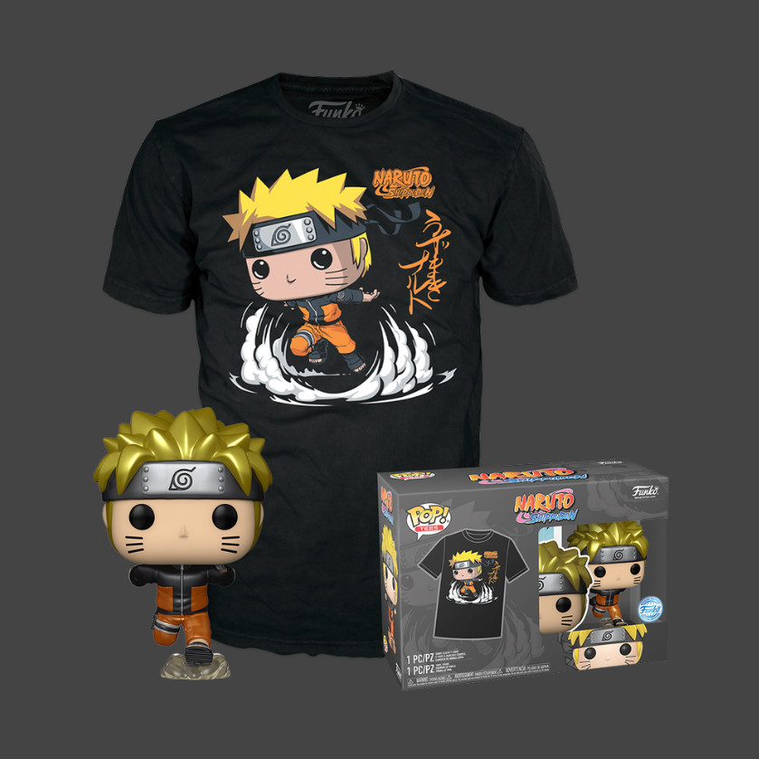 NUEVO CON ETIQUETAS - POP & Tee: Naruto Shippuden - Naruto Run (MT) - Talla M - Edición Especial