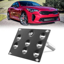 Tow Hook License Plate Relocator Mounting Bracket Holder For 2018-Up Kia Stinger