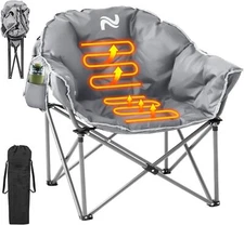 Heated Camping Chair Portable Folding Camping Chairs Heated Chair & 3 Heat Mode