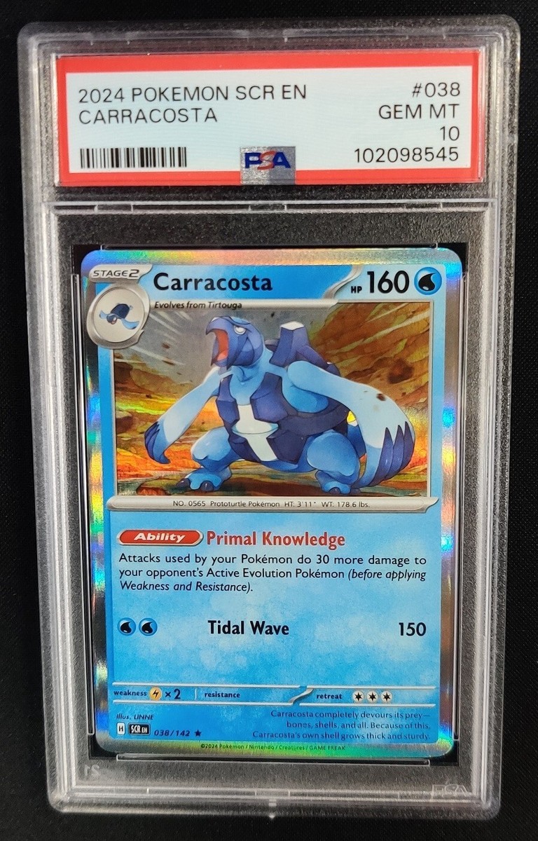 PSA 10 GEM MINT Carracosta 038/142 Stellar Crown Pokemon
