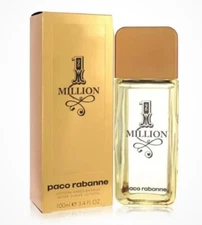 1 Million by Paco Rabanne 3.4 oz / 100 ml. After Shave Lotion Splash for Men