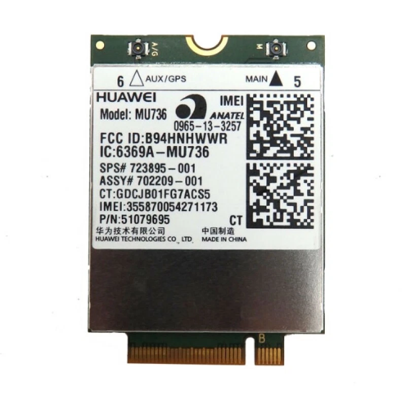 NEW HP 723895-001 MU736 HS3110 HSPA+ WWAN Module - Image 3 of 3