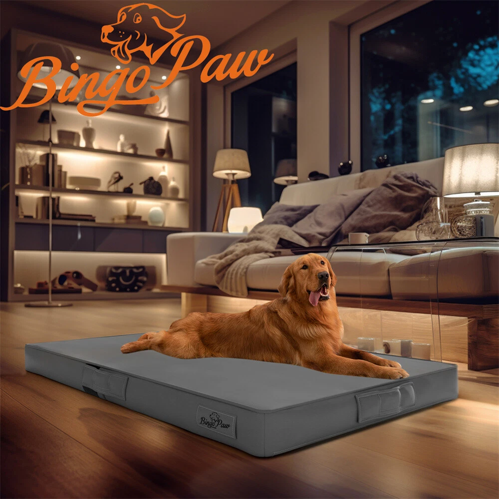 XL Orthopedic 3D Microfiber Fabric Leather Dog Bed Pain Relief for Arthritis Hip