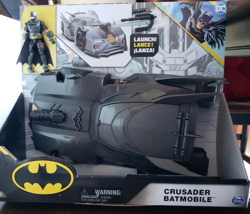 Spin Master Crusader Batmobile Playset with 4" Batman Figure Launcher DC Comics