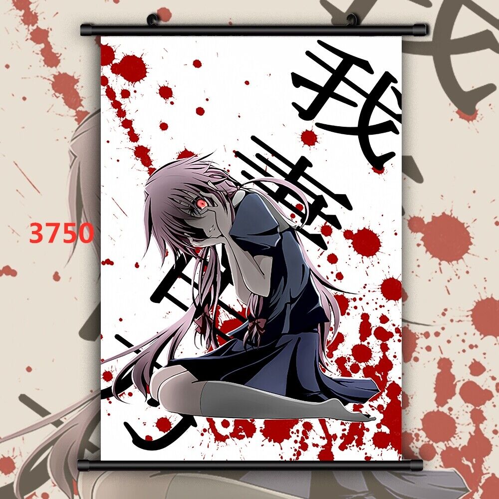 3755 Anime Future Diary Mirai Nikki Gasai Yuno wall Poster Scroll