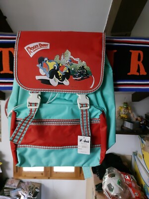 ROGER RABBIT BACKPACK VINTAGE Sival School Folder 80s Rare New Made Italy 
