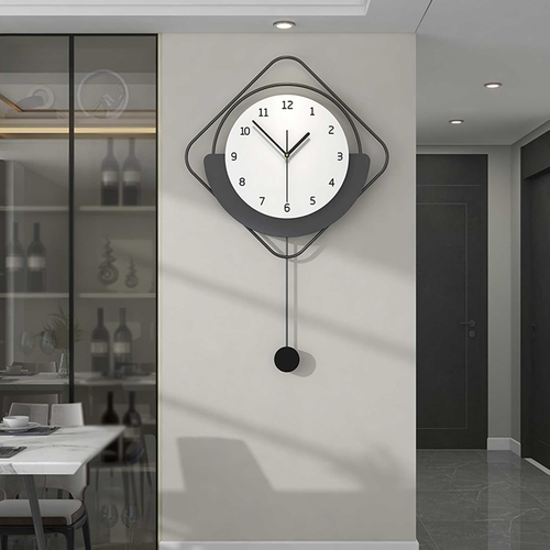 Orologio Da Parete Moderno, Nordico Minimalista Orologi Grande Telaio in Metallo - Foto 10 di 12