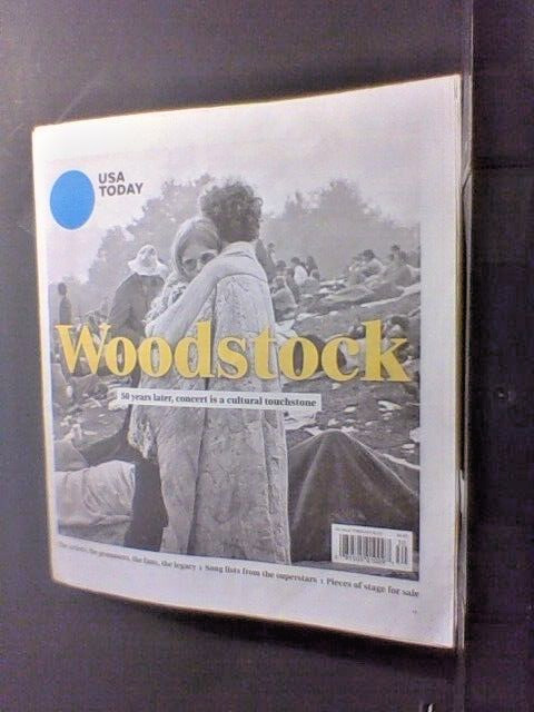 Vintage USA Today Woodstock Magazine 50 Years Later Excellent Condition