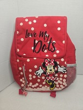 Disney Parks Minnie Mouse Red Polka Dot Love My Dots Backpack Daypack Mini Pack