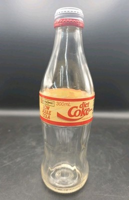  vintage 300mL Diet Coke glass bottle