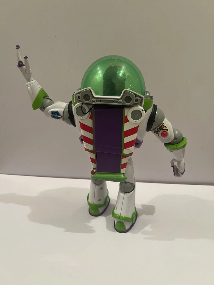 Disney Pixar Toy Story 12" Buzz Lightyear Power Blaster Figura Casco Verde Foto 3 de 4