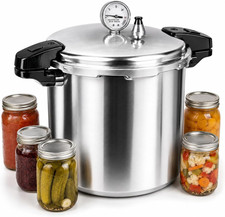 24 Qt Pressure Canner,Canning Pressure Cooker with Gauge,14.5Psi,Large Capacity