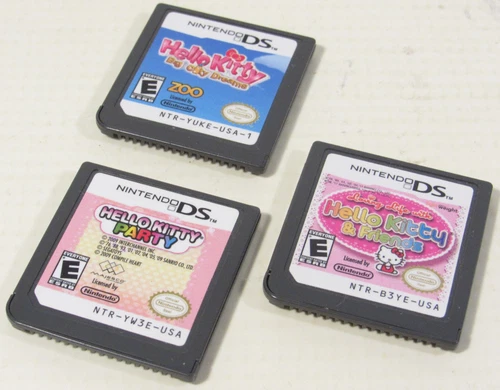 Loving Life w/ Hello Kitty / Big City Dreams / Party (Nintendo,2008) 3 Game Lot