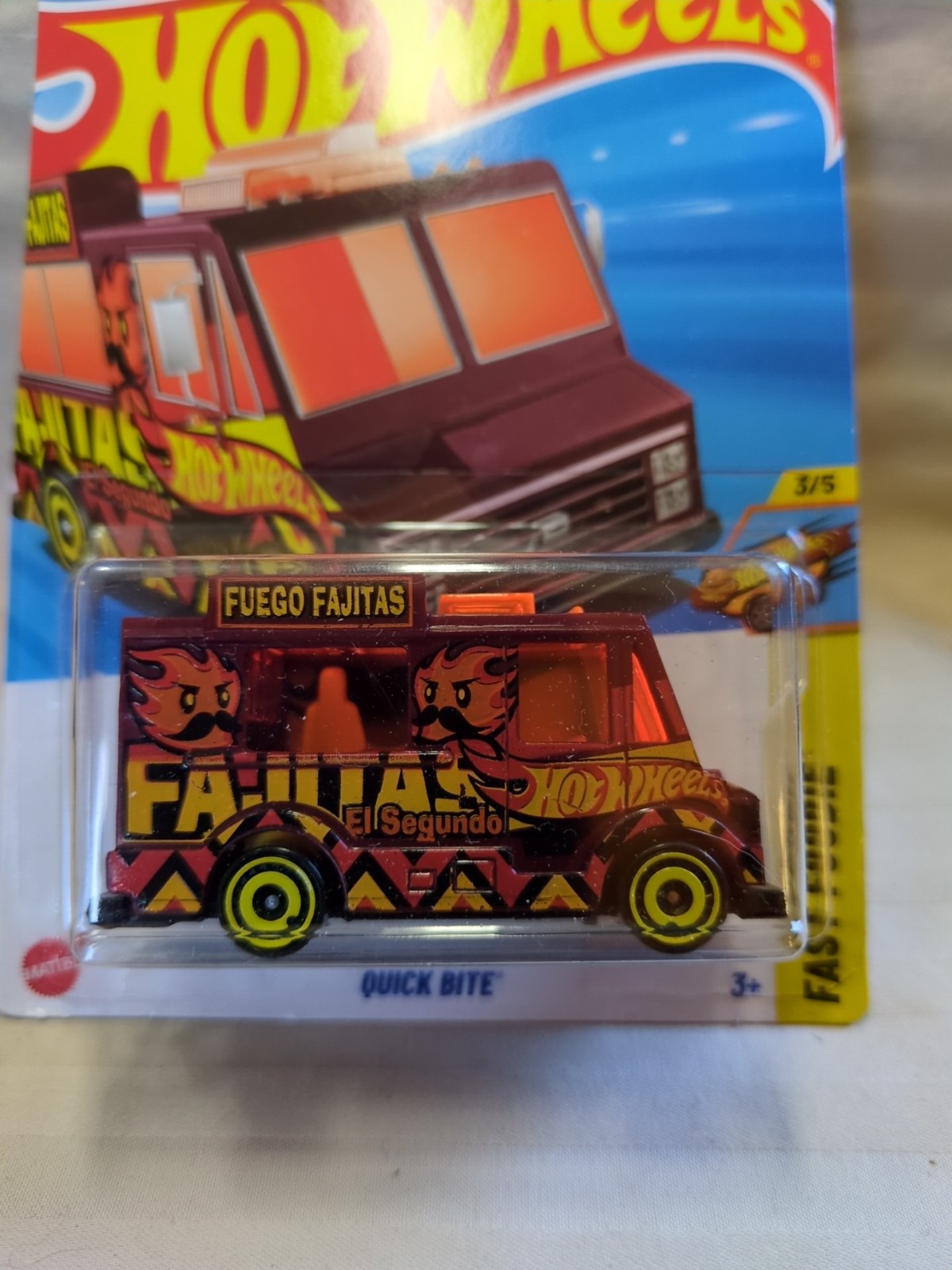 HOT WHEELS 2025 QUICK BITE 149/250 MAROON FOOD TRUCK