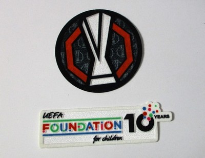 UEFA Europa League Logo Foundation Set Flock Patch Badge 2025-26