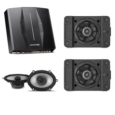 Alpine PXE-C80-88 OPTIM8 DSP Amp, SS-SB10 Subwoofer, S2-S68 Bundle 8-Channel