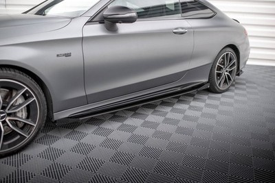 Seitenschweller Ansatz (Paar) + Flaps passend für Mercedes-AMG C43 Coupe / Cabri