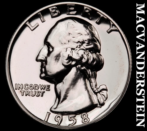 1958 Washington Quarter- Silver Choice Gem Proof Luster No Reserve #i5667