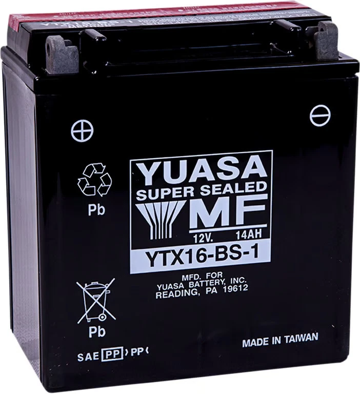 Yuasa Maintenance Free Battery - YTX16-BS-1 Motorcycle ATV/UTV Street YUAM32X61 - Image 4 of 4