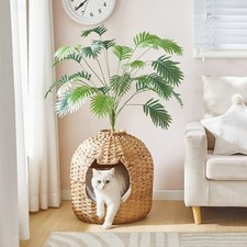 Cat Litter Box Enclosure w/ Litter Box  Scoop Hidden Litter Box DIY Litter Box